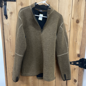 Kuhl Half Zip Fleece, Men's Medium, Brown