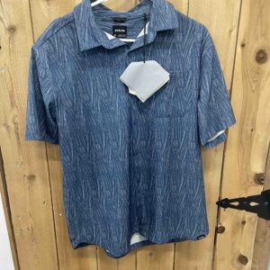 Prana Blue Button Down Shirt, Men's Medium