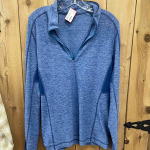 Lululemon Women's Long Sleeve Quarter Zip, XL, Blue